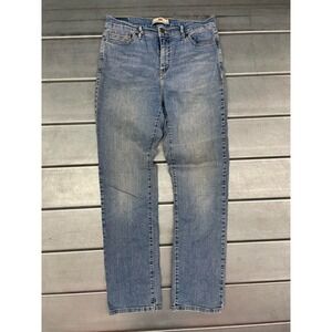 Levis 512 Jeans Womens Size 12M 31X31 Blue Light Wash Denim Straight‎ Leg